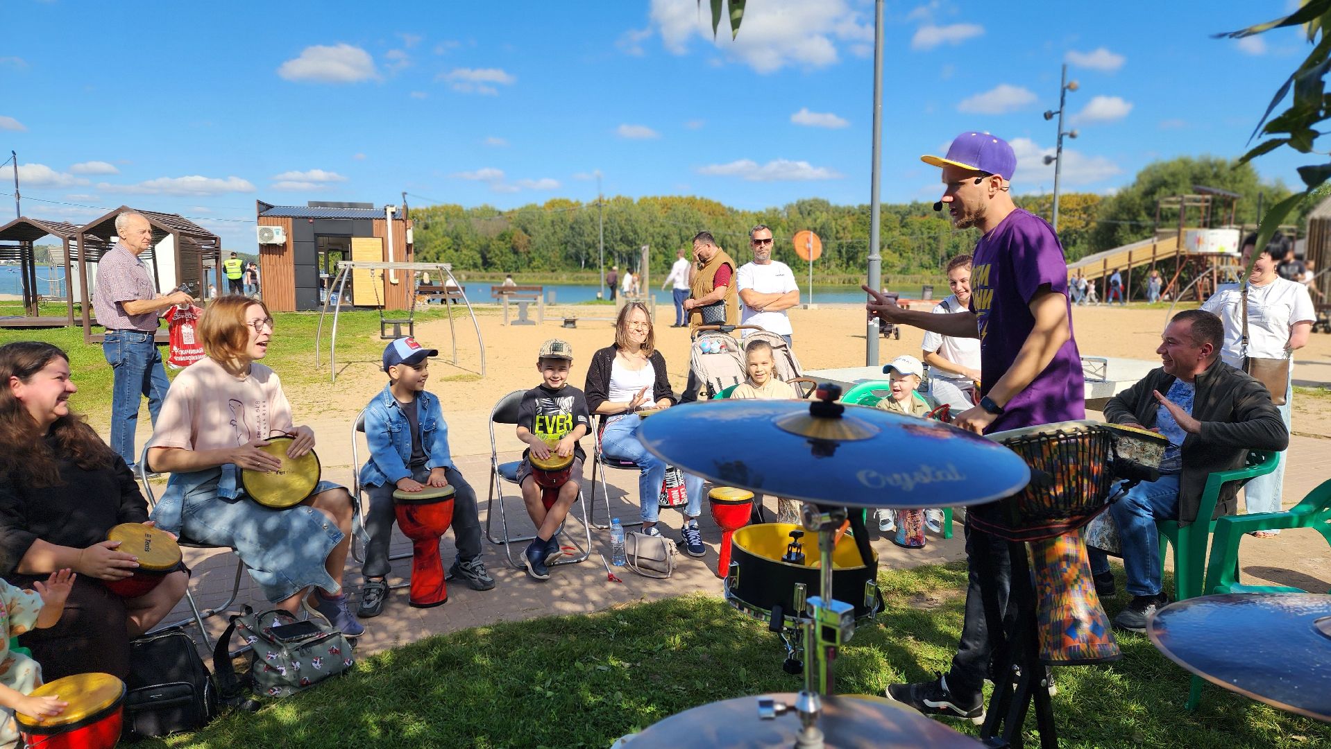 солнечногорск, день города, барабанное шоу, африканские барабаны,
