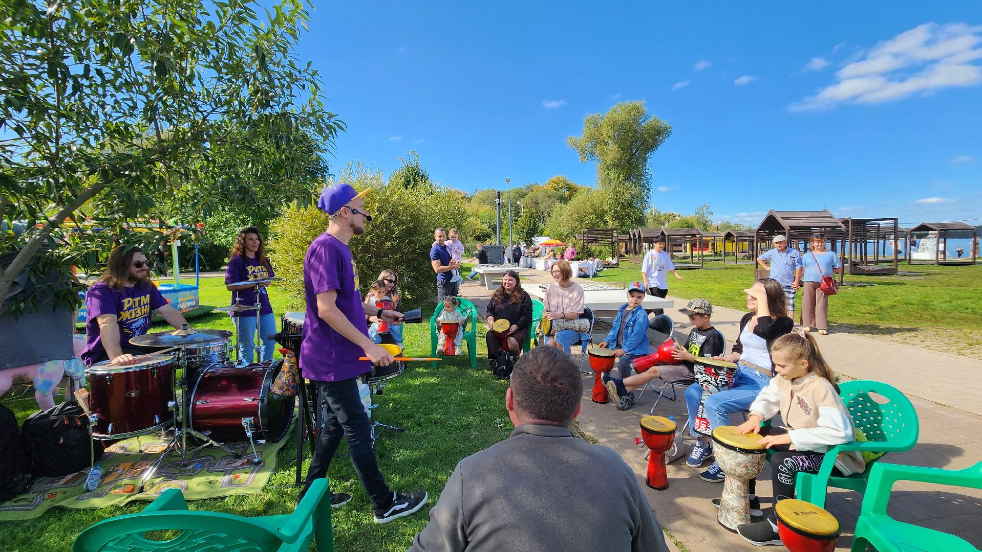 солнечногорск, день города, барабанное шоу, африканские барабаны,