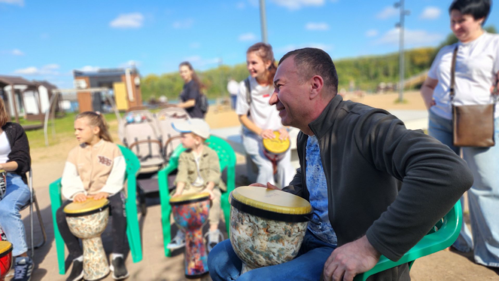 солнечногорск, день города, барабанное шоу, африканские барабаны,