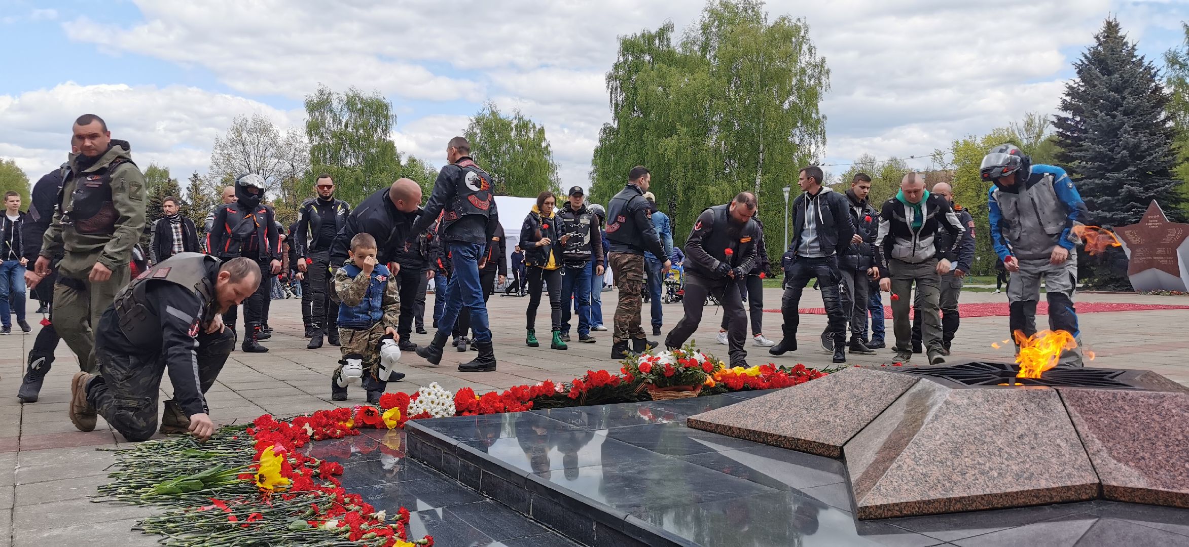 день победы, мотоциклисты,