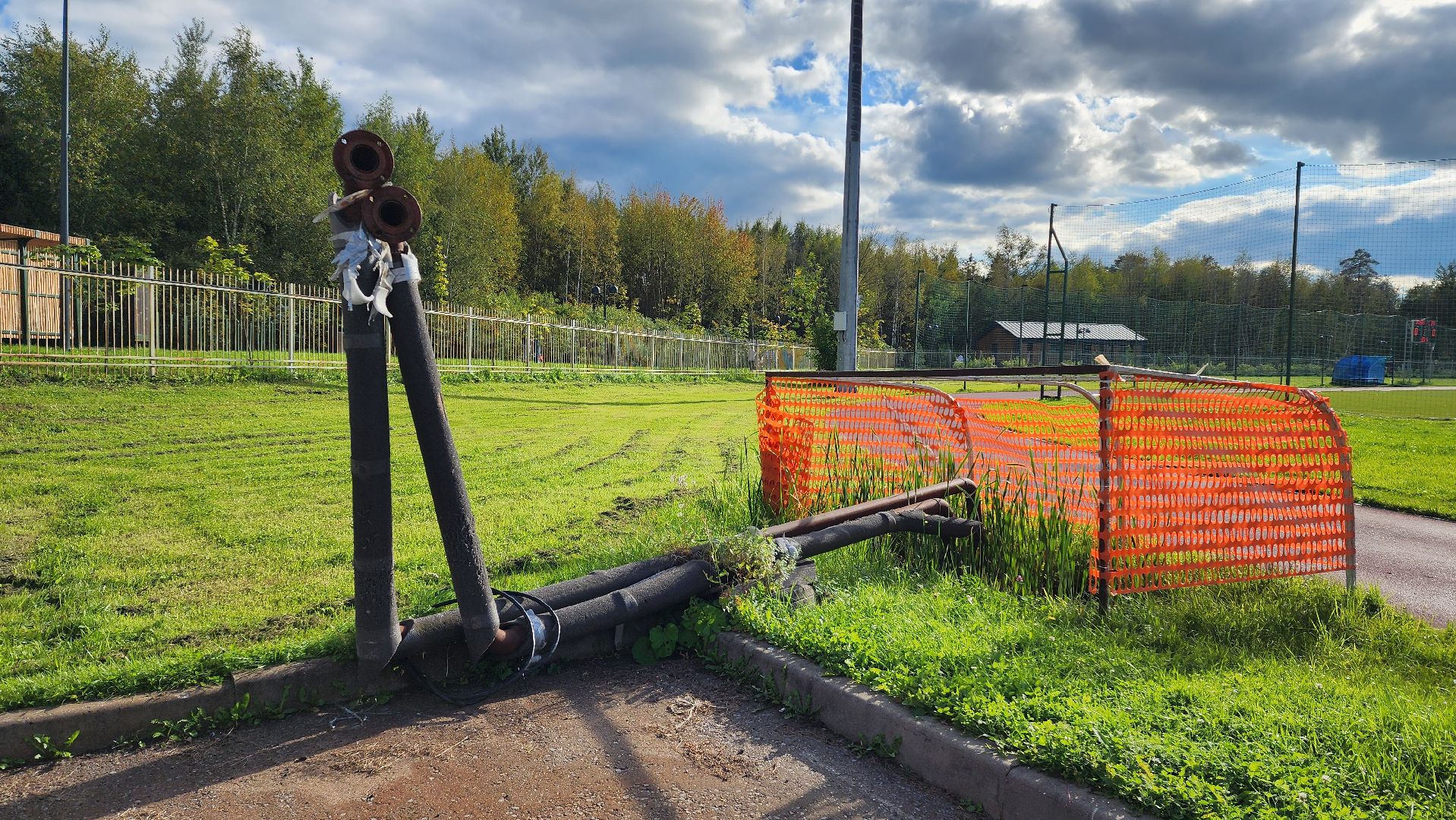 футбольное поле, Футбольное поле с подогревом, Лобня, Футбол , Зима , Снег,