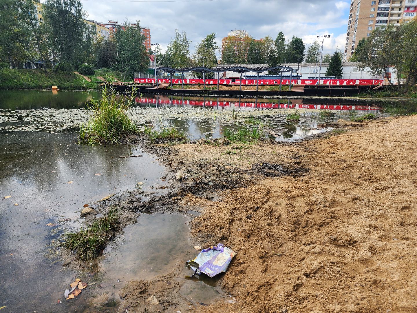 одинцово, благоустрйоство, комсомольский пруд,