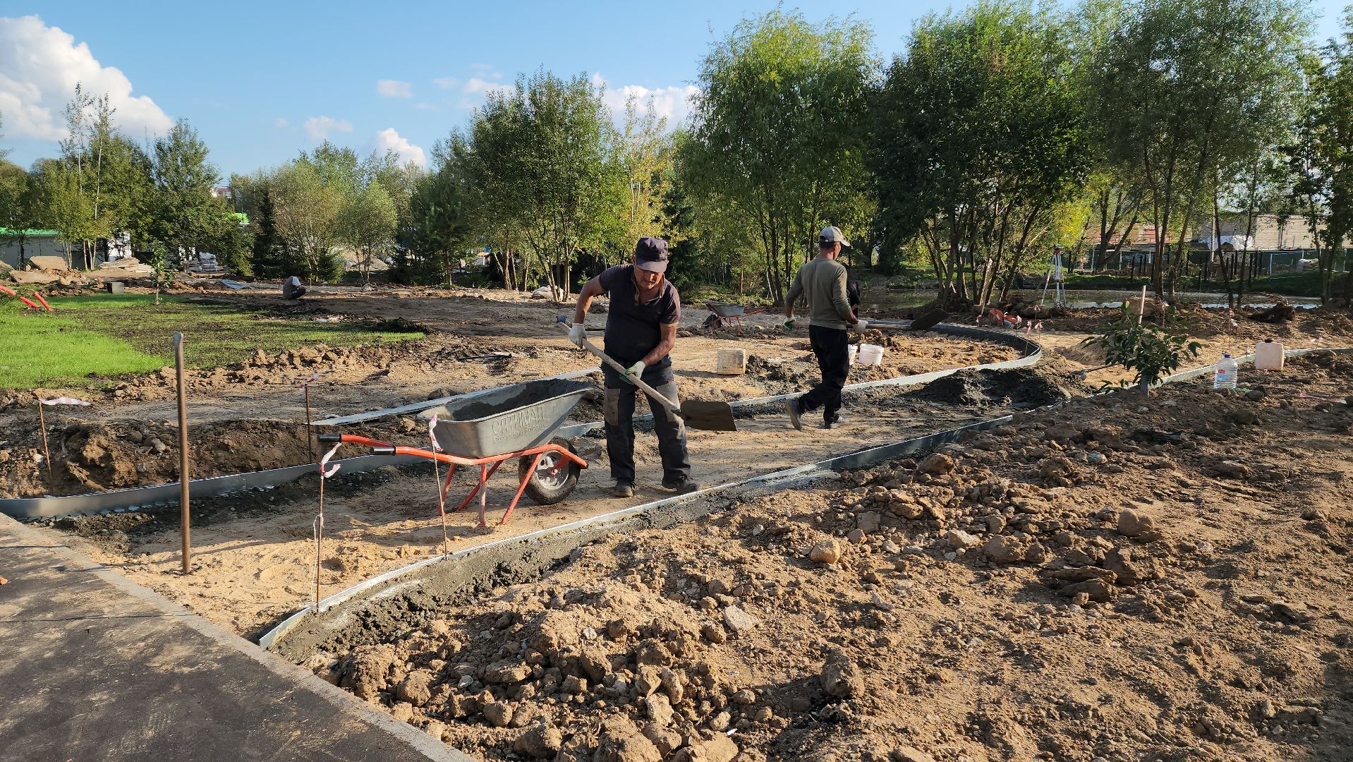 Парк Защитников Москвы , Лобня, Благоустройство парка ,