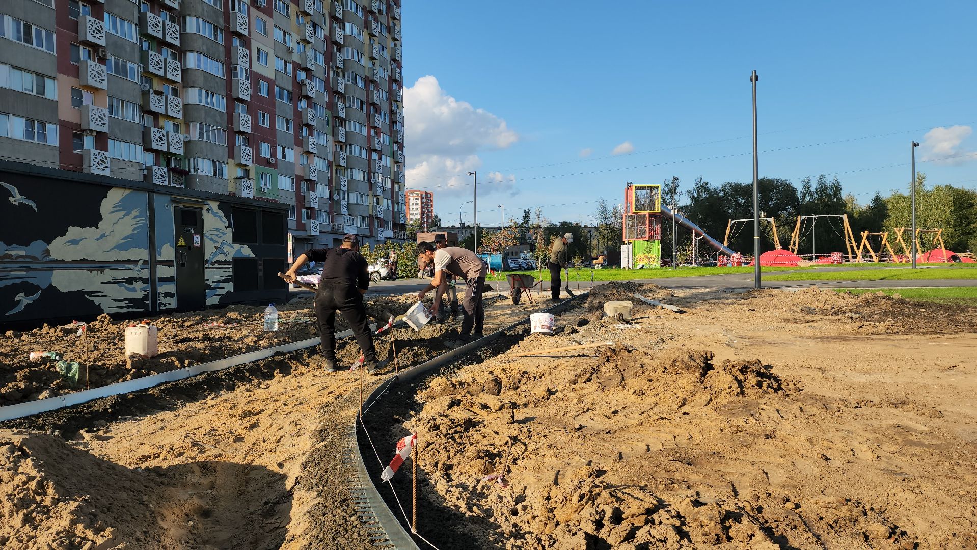 Парк Защитников Москвы , Лобня, Благоустройство парка ,