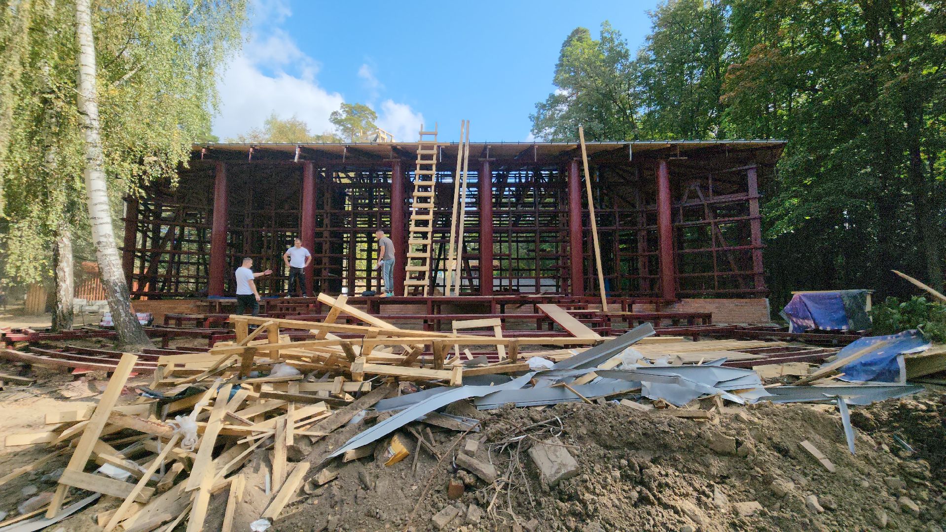 красногорск, городской парк, зеленый театр, реконструкция, день города,