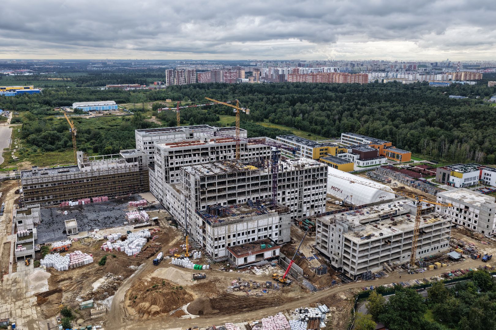 видео с коптера, больница балашиха, больница в ольгино,