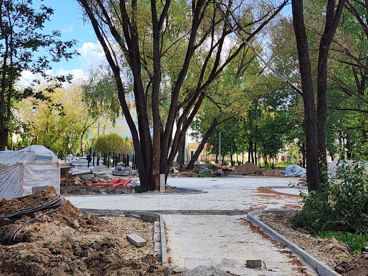 серпухов, парк питомник в серпухове, реконструкция парка питомник в серпухове,