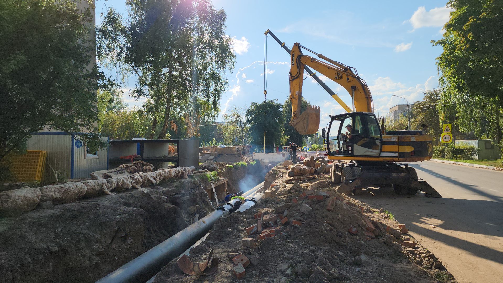 кашира, капитальный ремонт, теплоснабжение, отопление, горячая вода, губернаторская программа, замена труб,