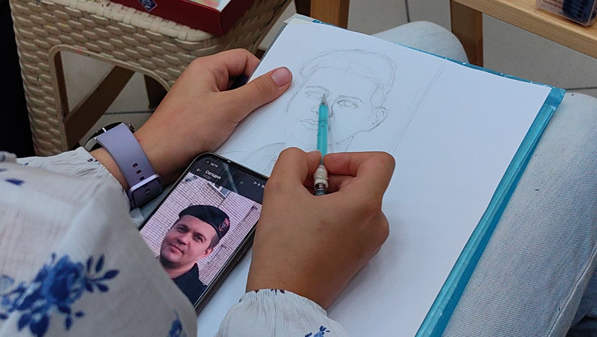 рисунки, конкурс, акция, мастер-класс, портрет, сво,