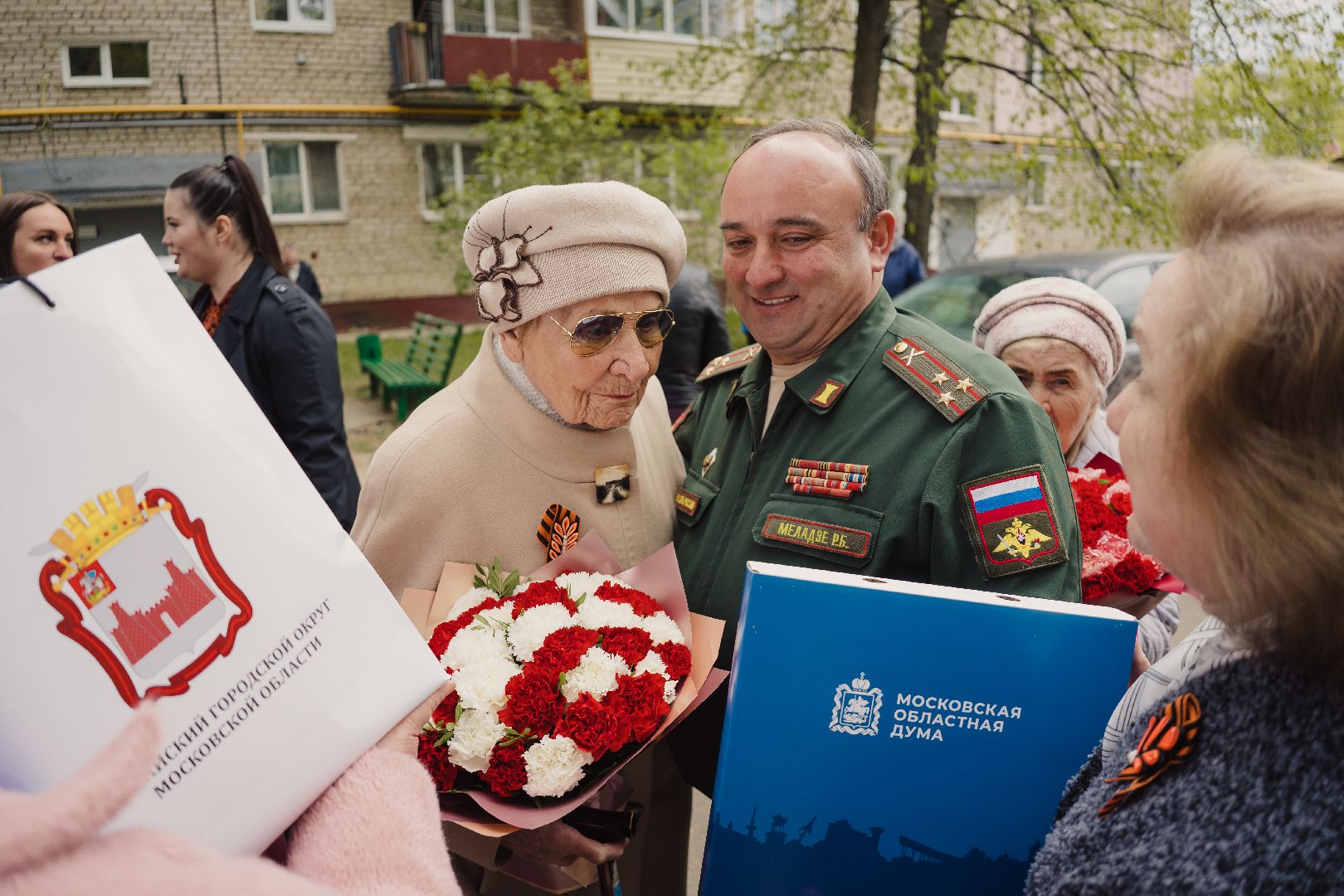 Можайск, Можайский городской округ, Подмосковье, День Победы, поздравление ветерана, фронтовая бригада, песни военных лет, 9 мая