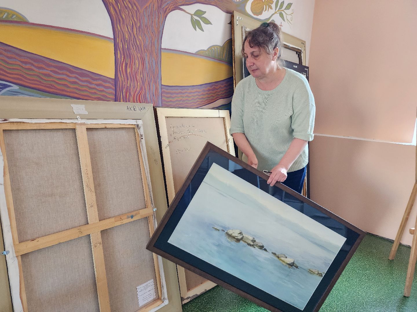 фрязино, художественная выставка, акварель,  художник, открытие выставки,