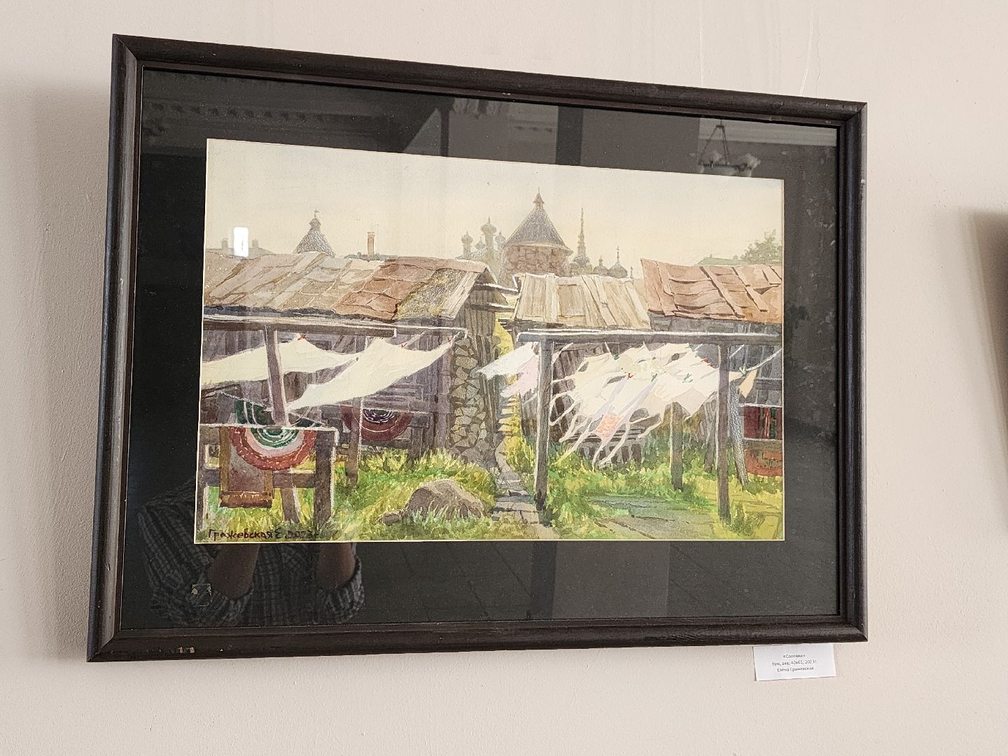 фрязино, художественная выставка, акварель,  художник, открытие выставки,