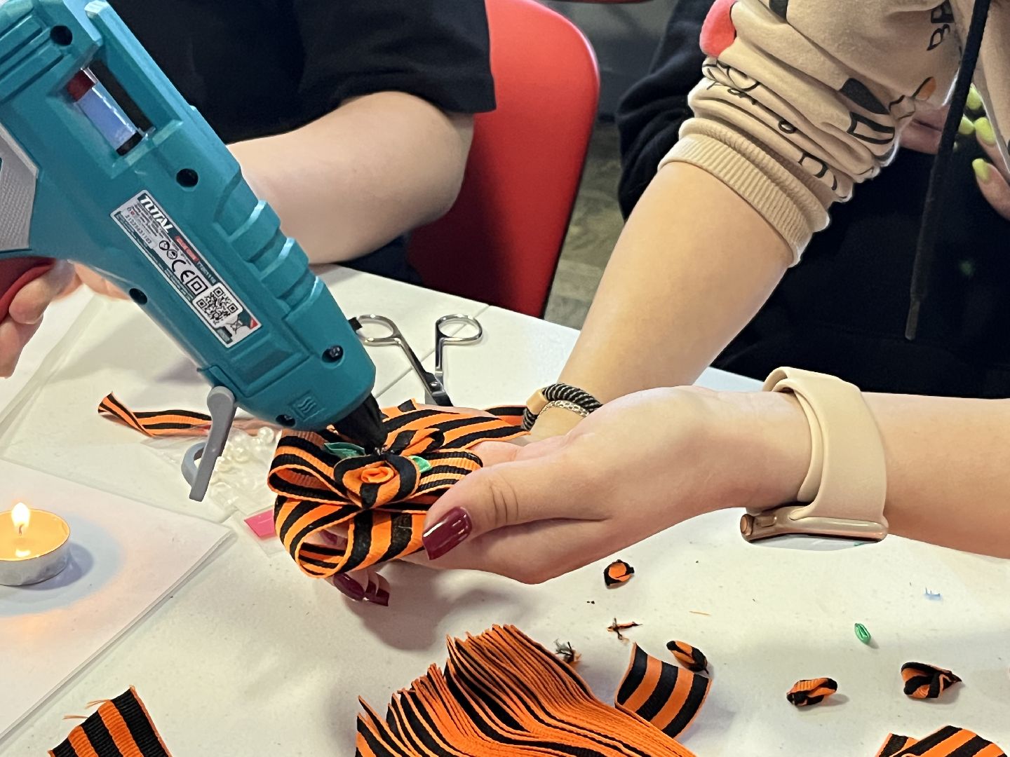 Наро-Фоминск, Георгиевская ленточка, День Победы, окна Победы