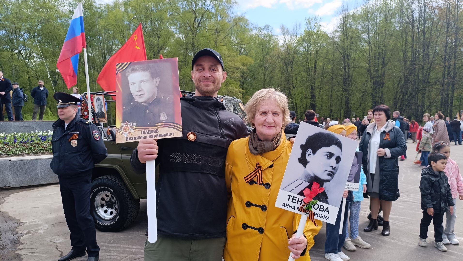 Лобня, Бессмертный полк, портрет, День Победы