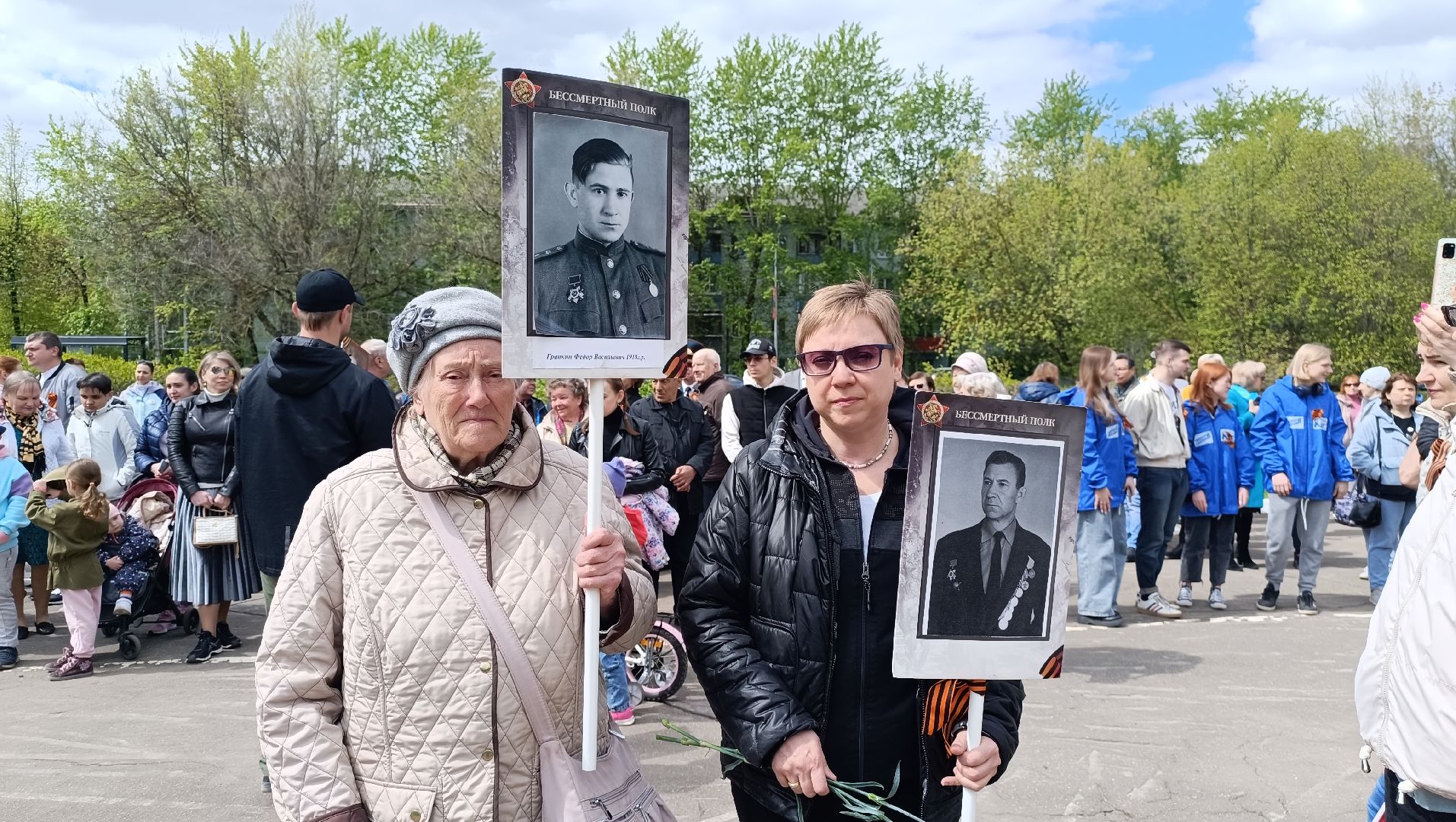 Лобня, Бессмертный полк, портрет, День Победы