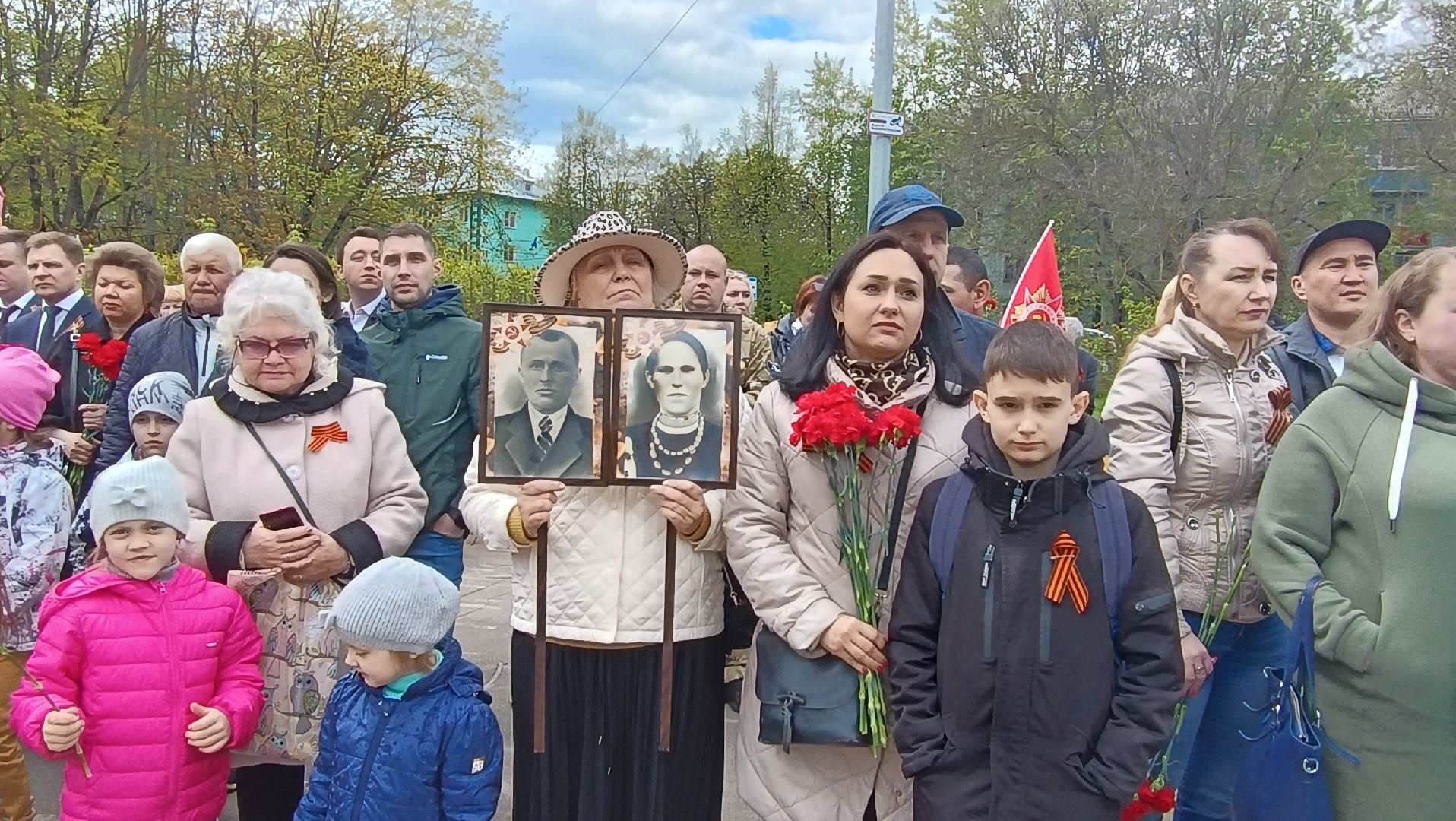 Лобня, Бессмертный полк, портрет, День Победы
