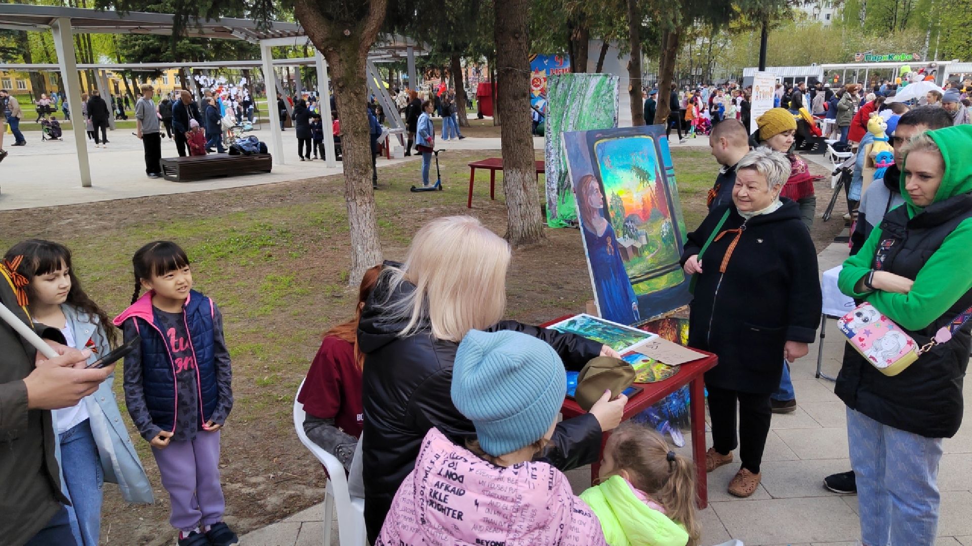 Пушкино, 9 мая, День Победы, мы помним, творчество, парки Подмосковья