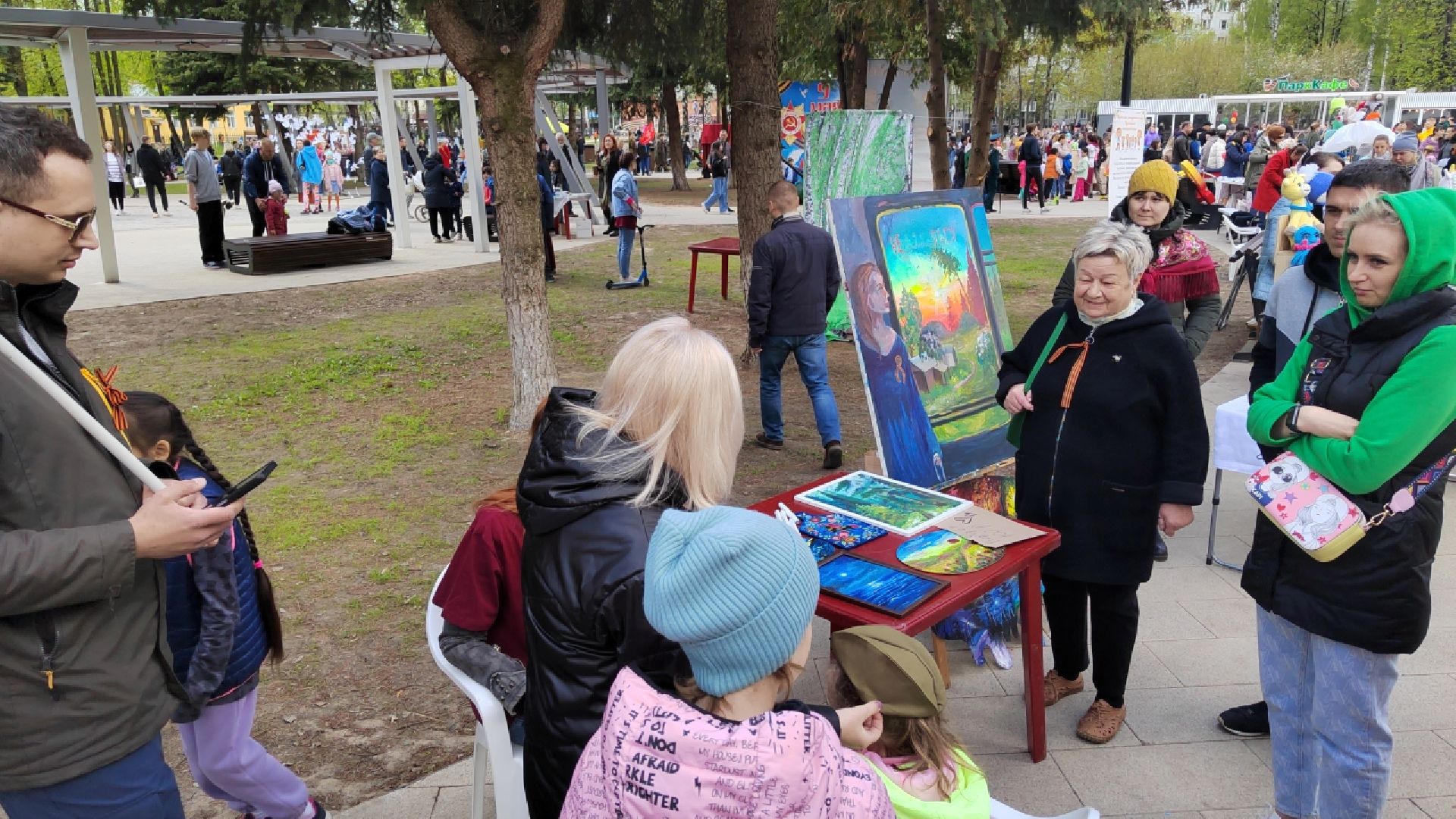Пушкино, 9 мая, День Победы, мы помним, творчество, парки Подмосковья