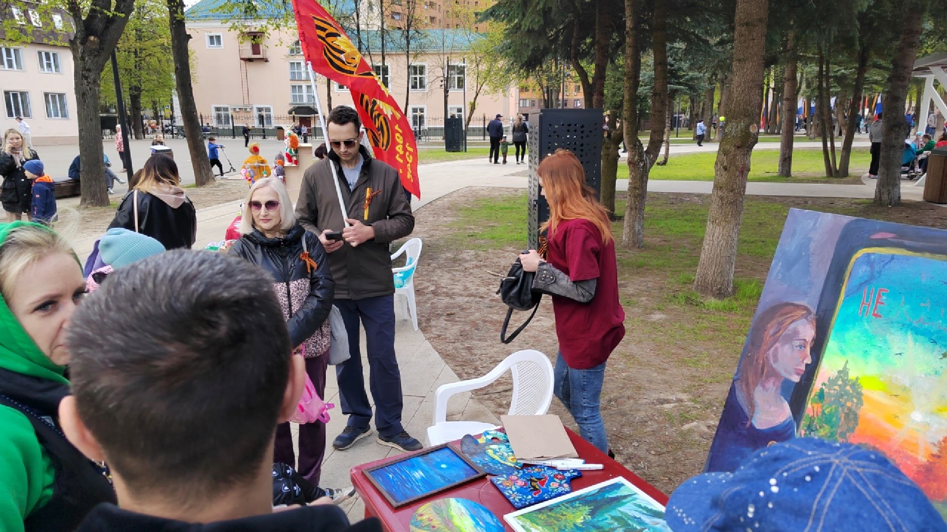 Пушкино, 9 мая, День Победы, мы помним, творчество, парки Подмосковья