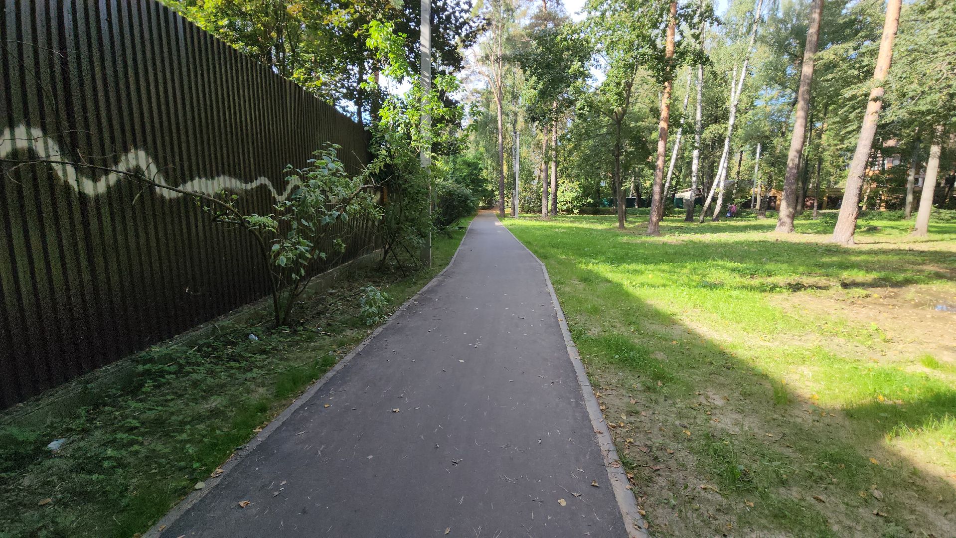 пушкино, народная тропа, пешком в подмосковье,асфальтирование,новый тротуар,комфортная среда,сквер,