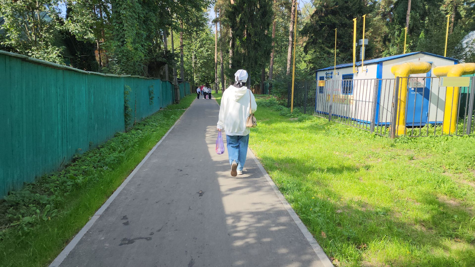 пушкино, народная тропа, пешком в подмосковье,асфальтирование,новый тротуар,комфортная среда,сквер,