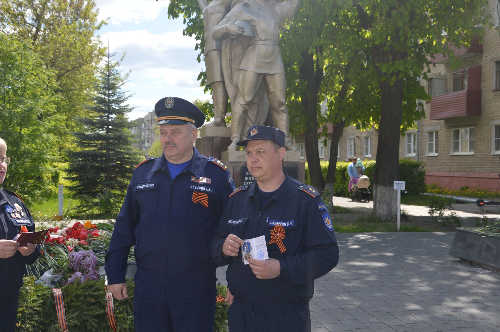 Награждение. Мособлпожспас, Шатура, День Победы