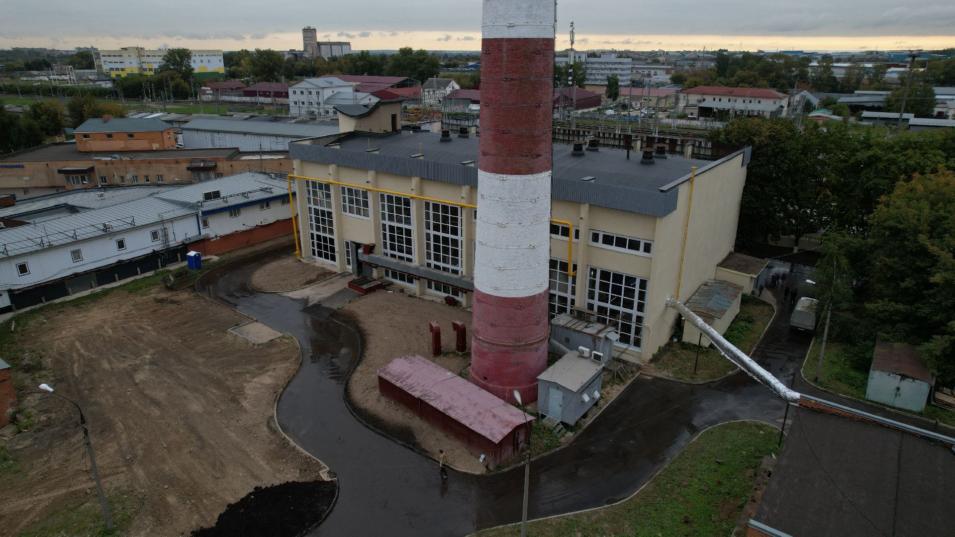видео с коптера, котельная в подольске, жкх подольск,