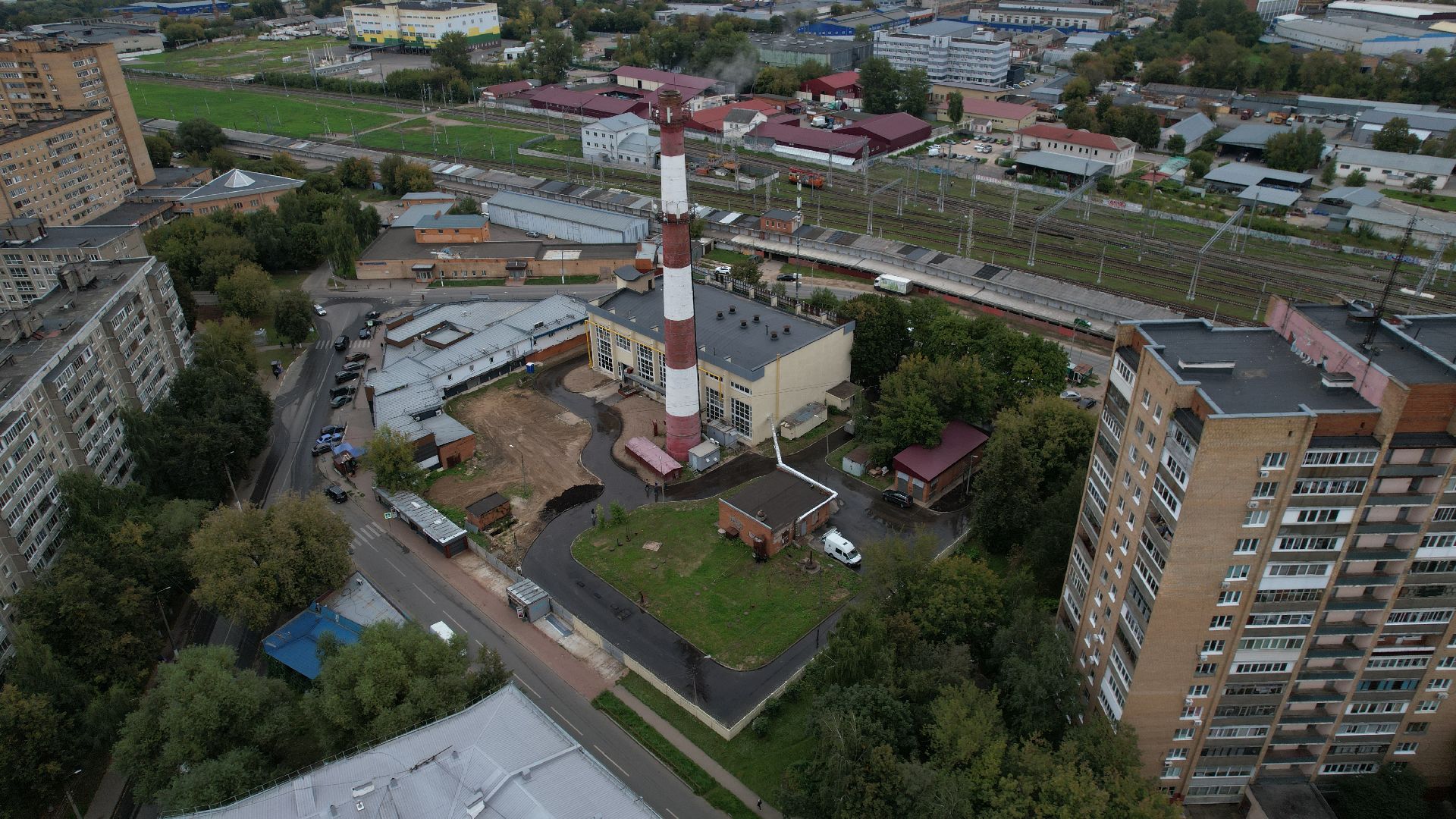 видео с коптера, котельная в подольске, жкх подольск,