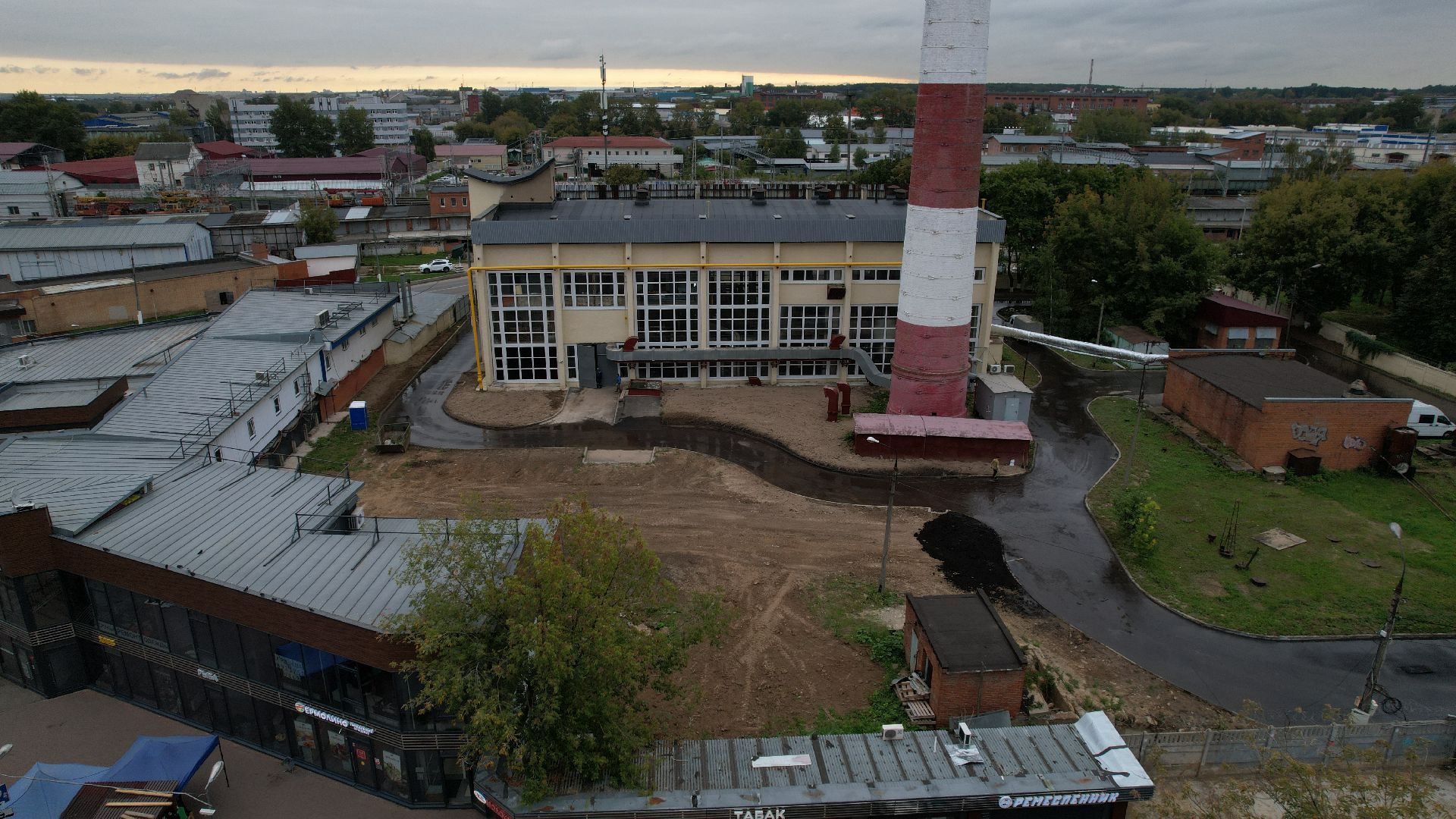 видео с коптера, котельная в подольске, жкх подольск,