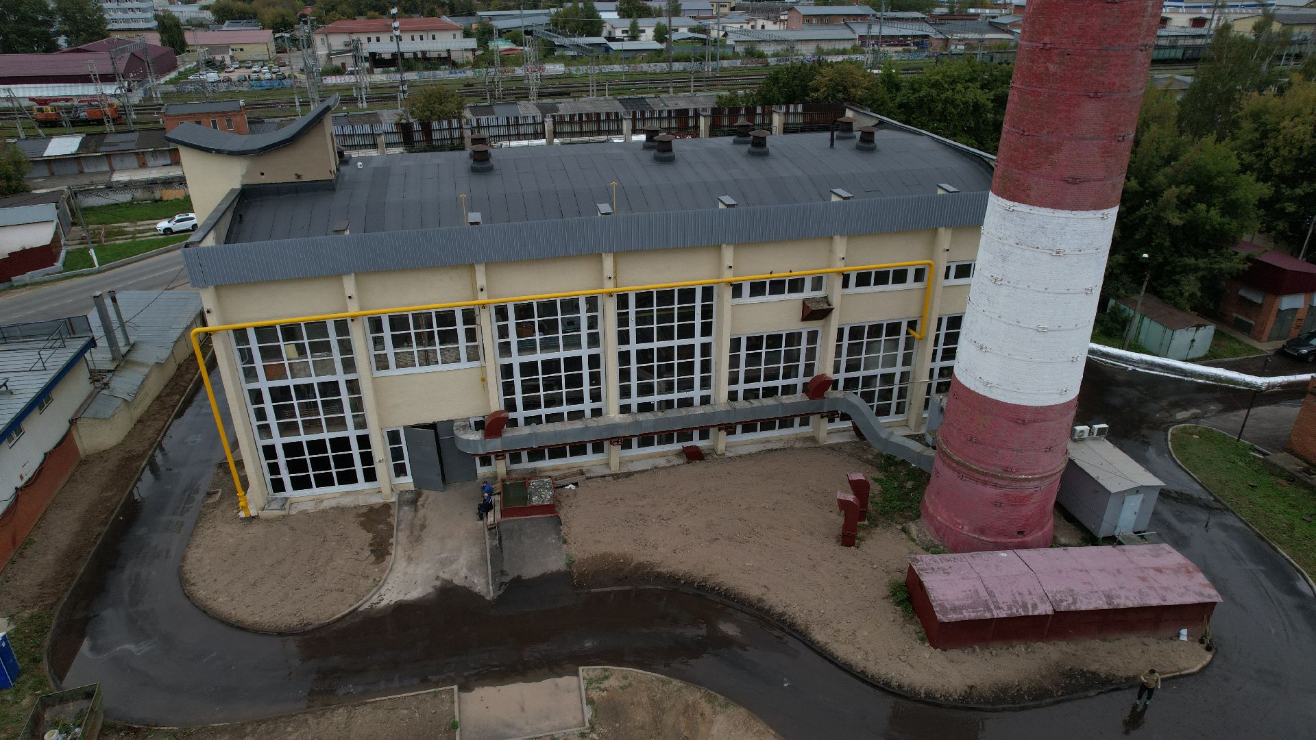 видео с коптера, котельная в подольске, жкх подольск,