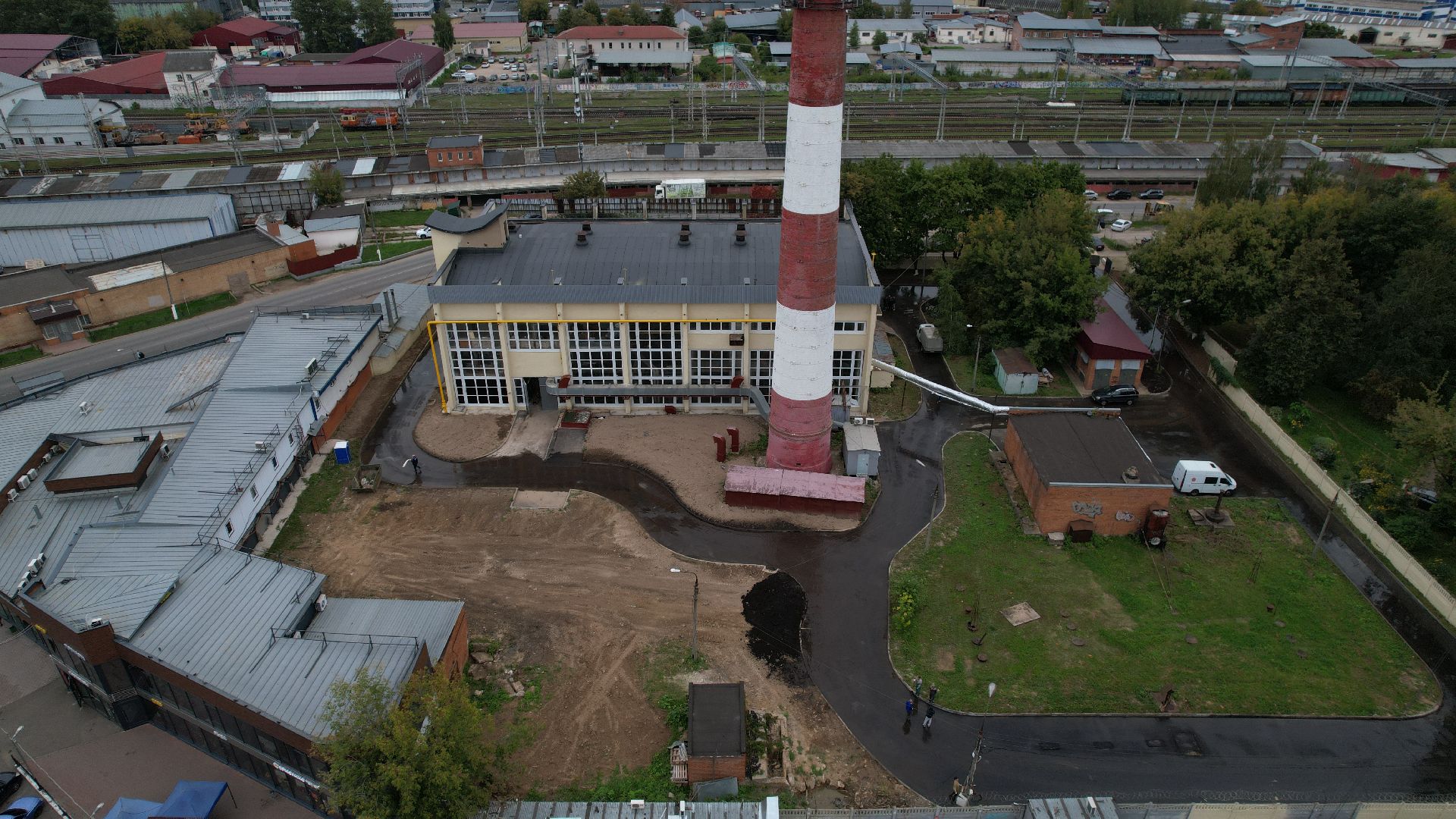 видео с коптера, котельная в подольске, жкх подольск,