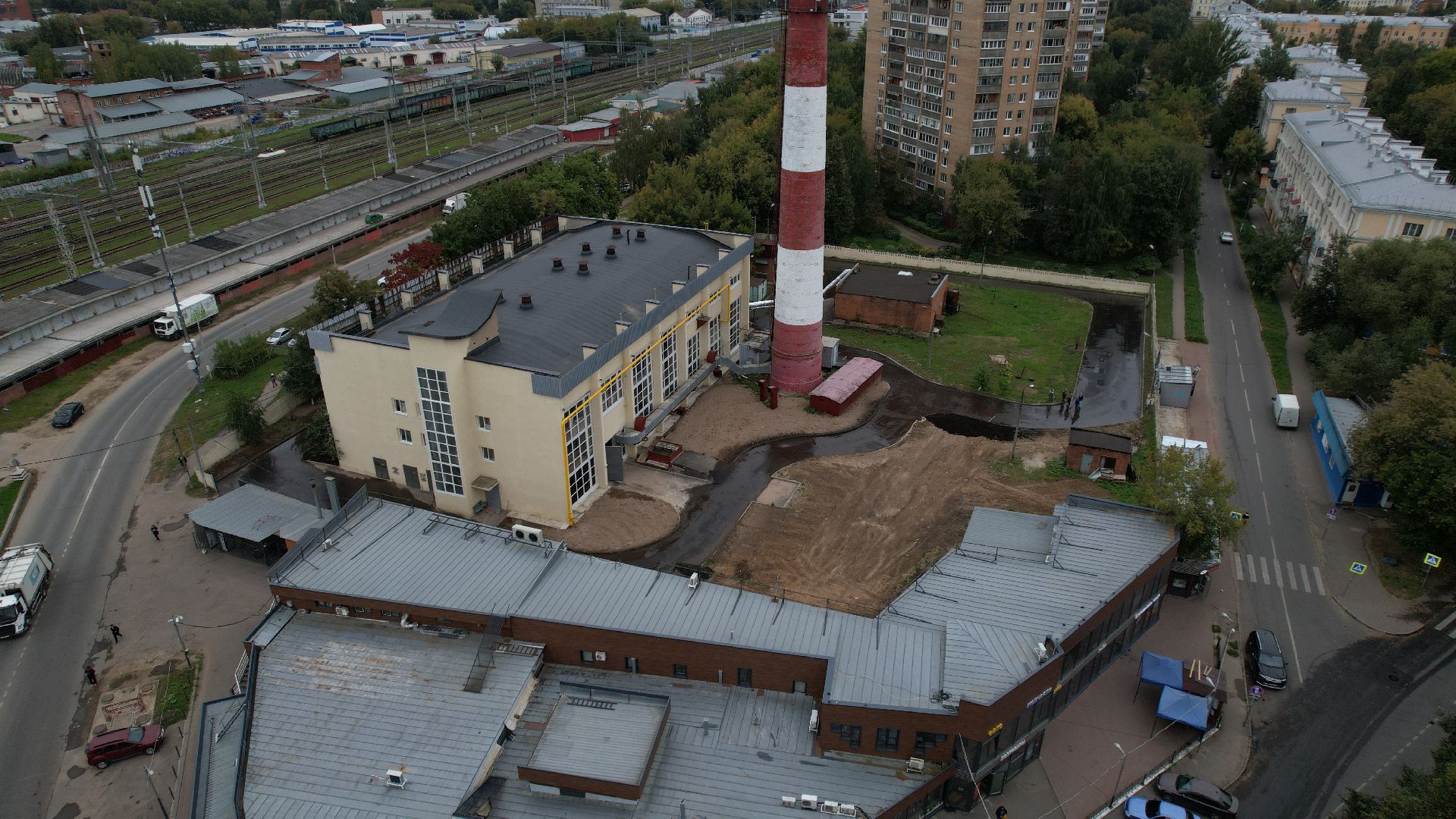 видео с коптера, котельная в подольске, жкх подольск,