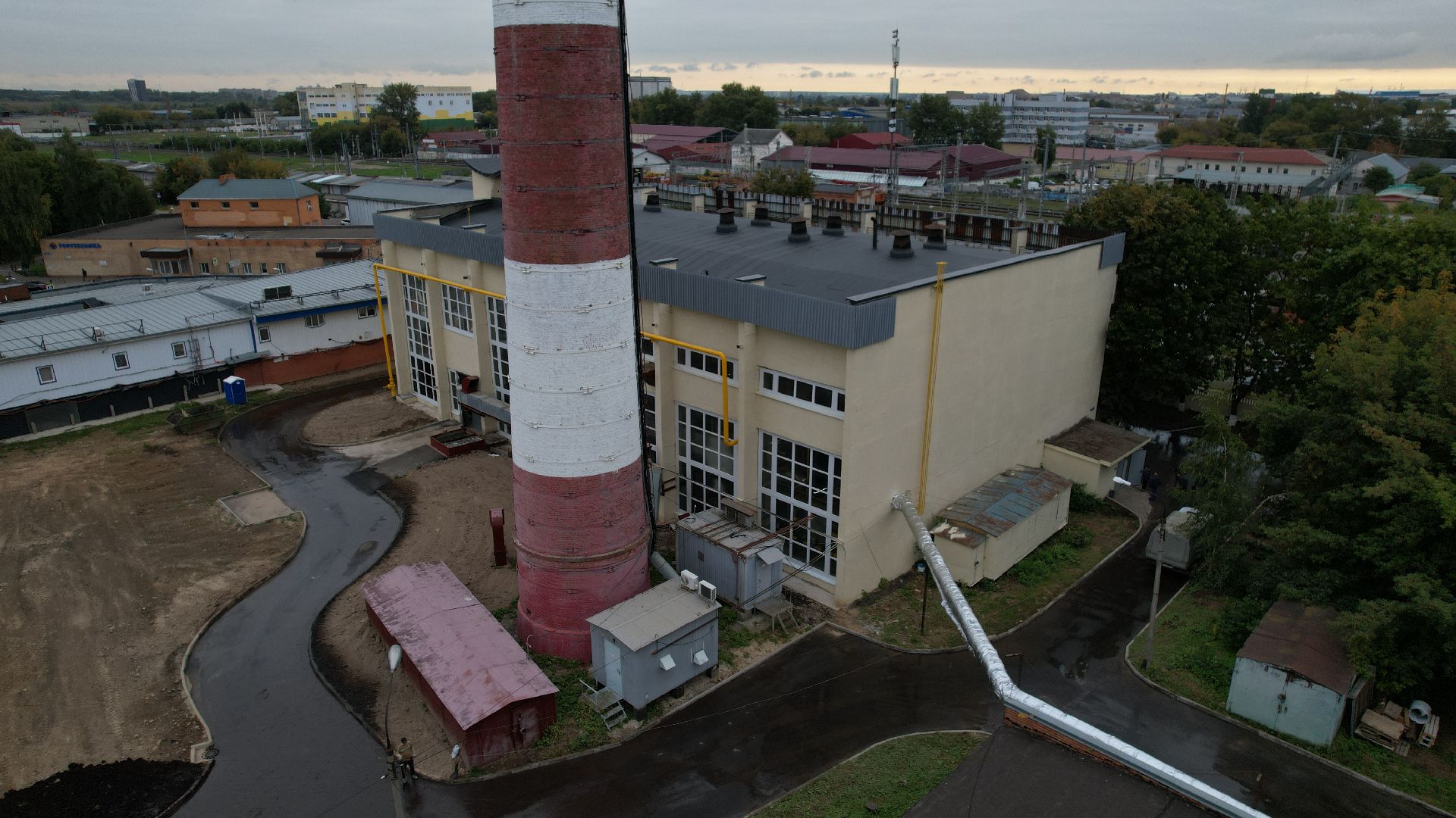 видео с коптера, котельная в подольске, жкх подольск,
