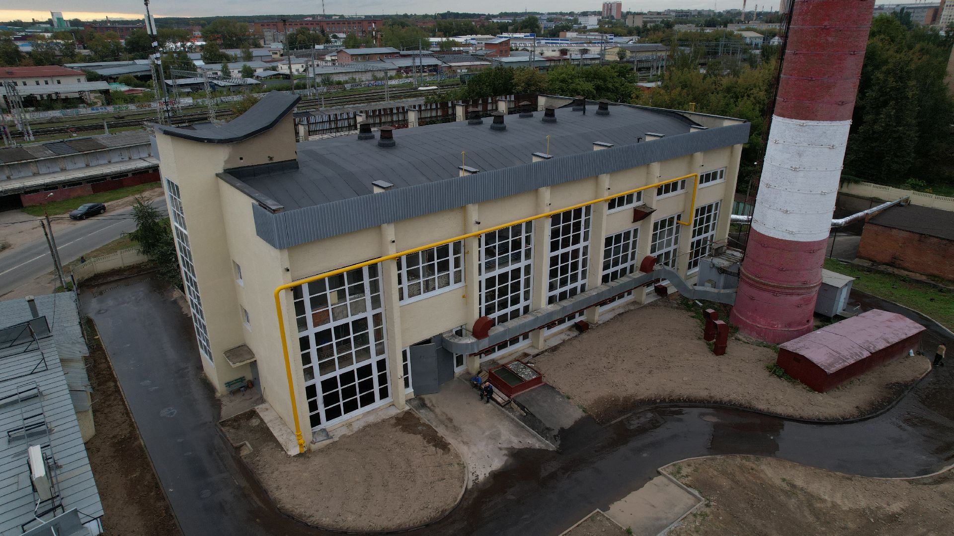 видео с коптера, котельная в подольске, жкх подольск,