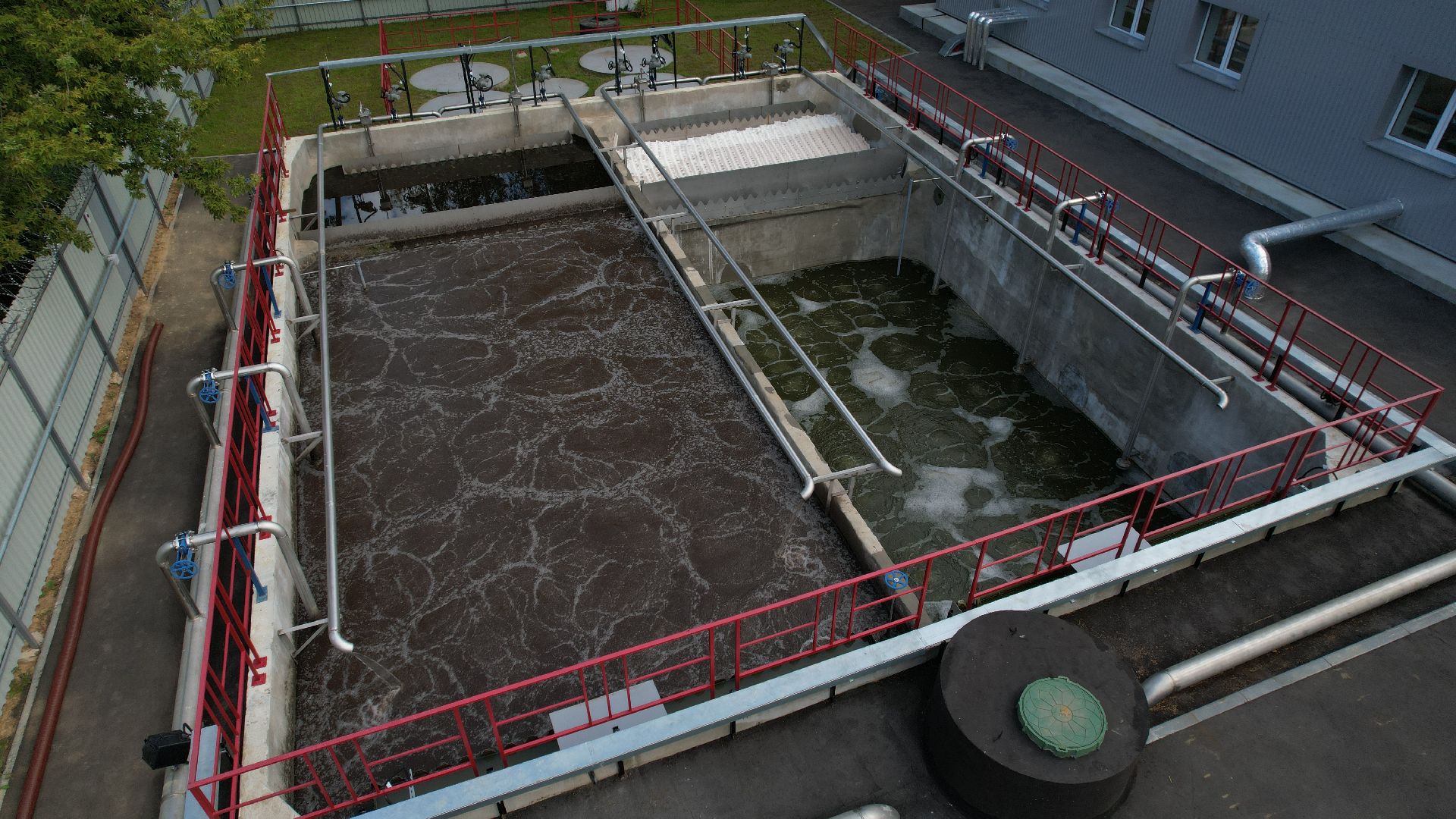 видео с коптера, очистные в зарайске, экология подмосковья,