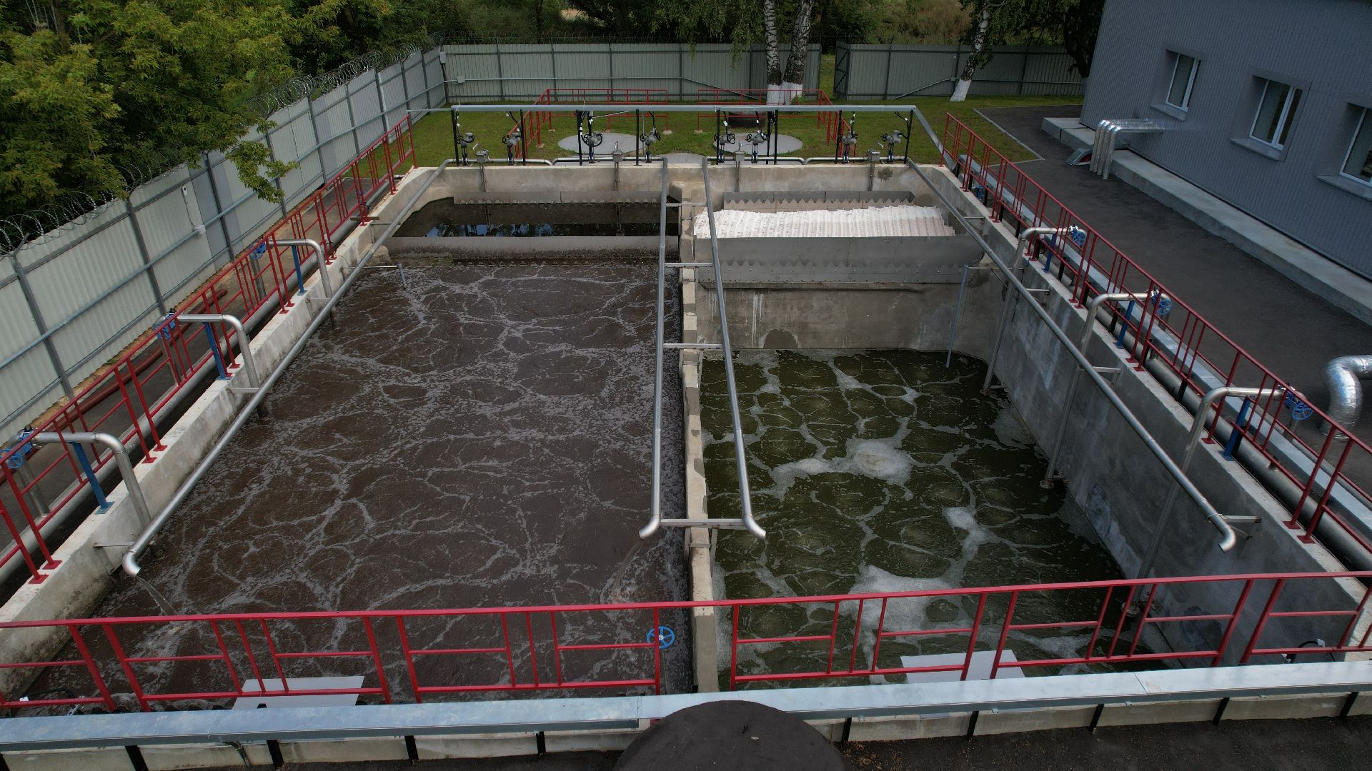 видео с коптера, очистные в зарайске, экология подмосковья,