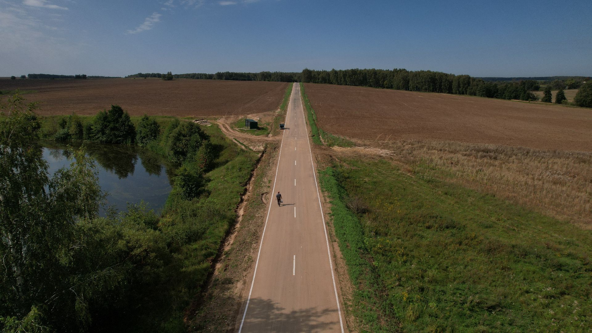 видео с коптера, дороги подмосковья, дороги зарайска,