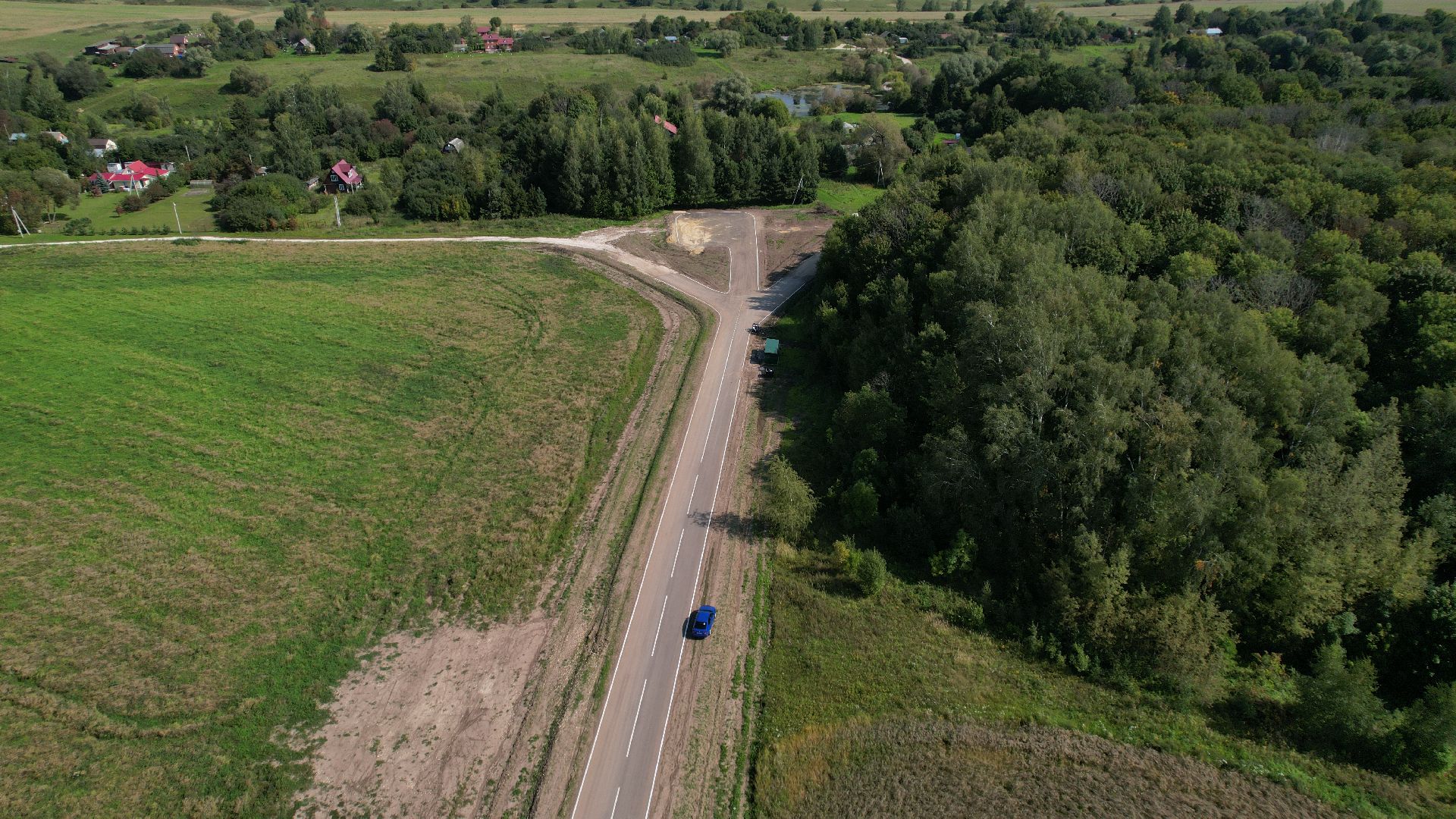 видео с коптера, дороги в зарайске, дороги подмосковья,
