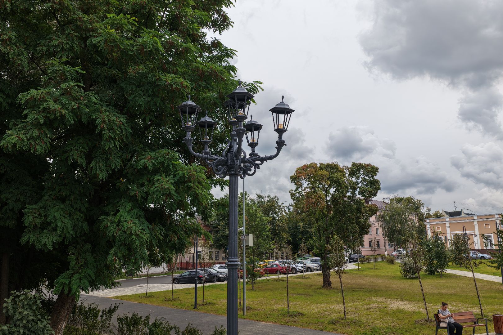 видео с коптера, сквер бугрова,  благоустройство в богородском,