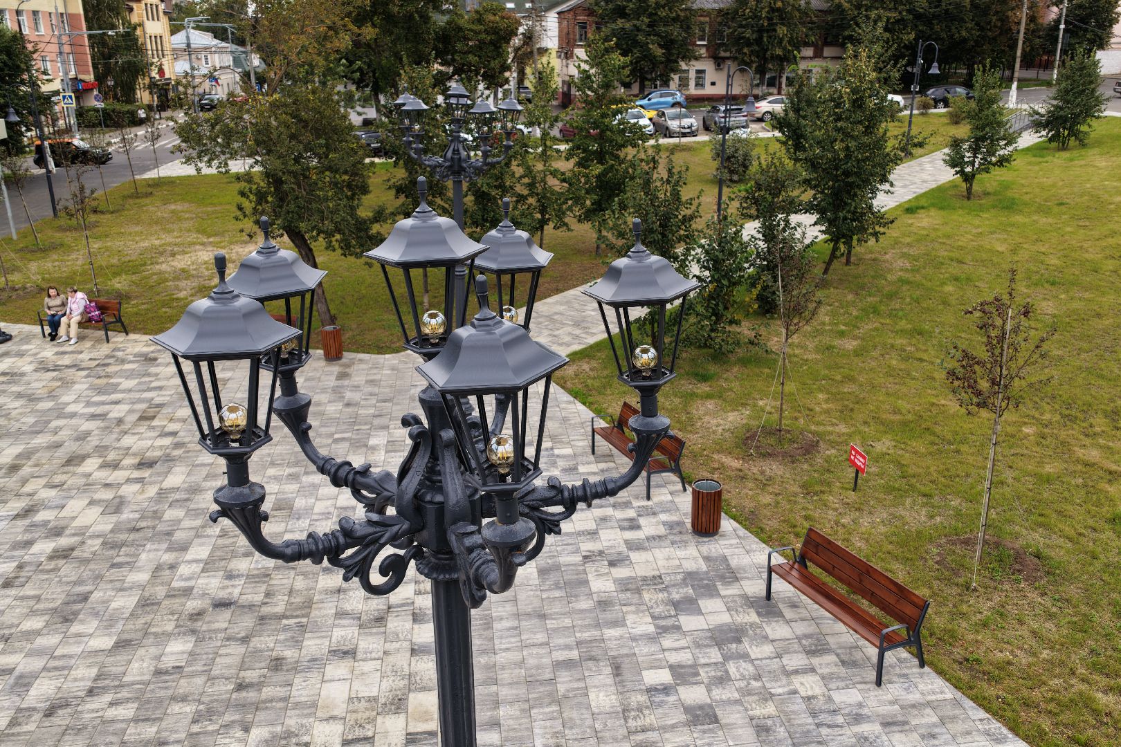 видео с коптера, сквер бугрова,  благоустройство в богородском,