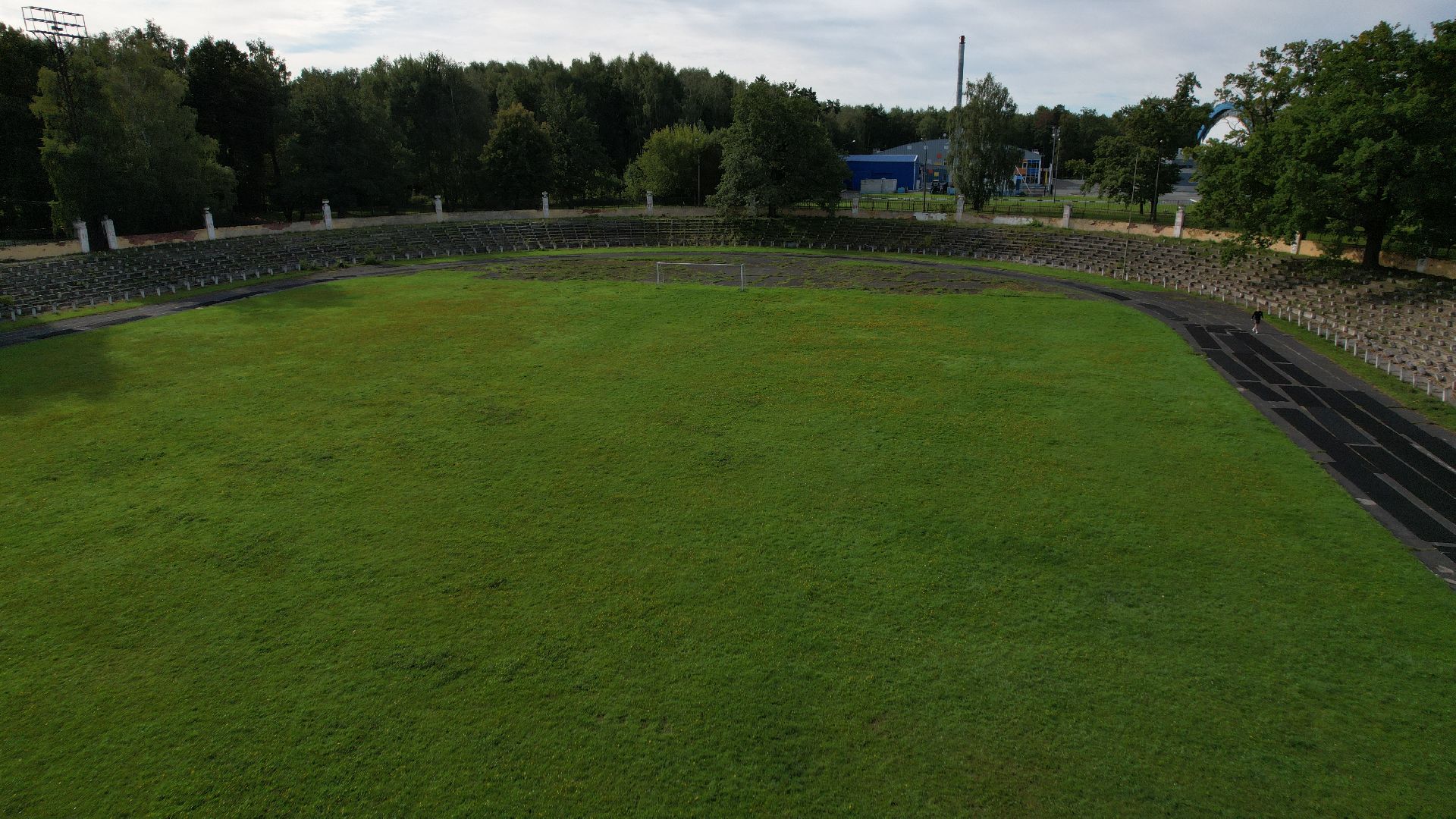 видео с коптера, стадион металлург,