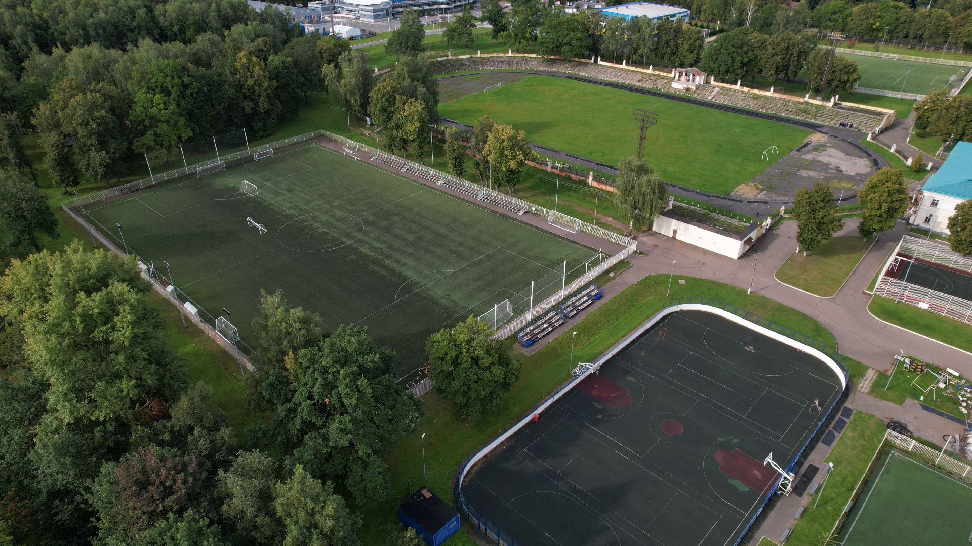 видео с коптера, стадион металлург,