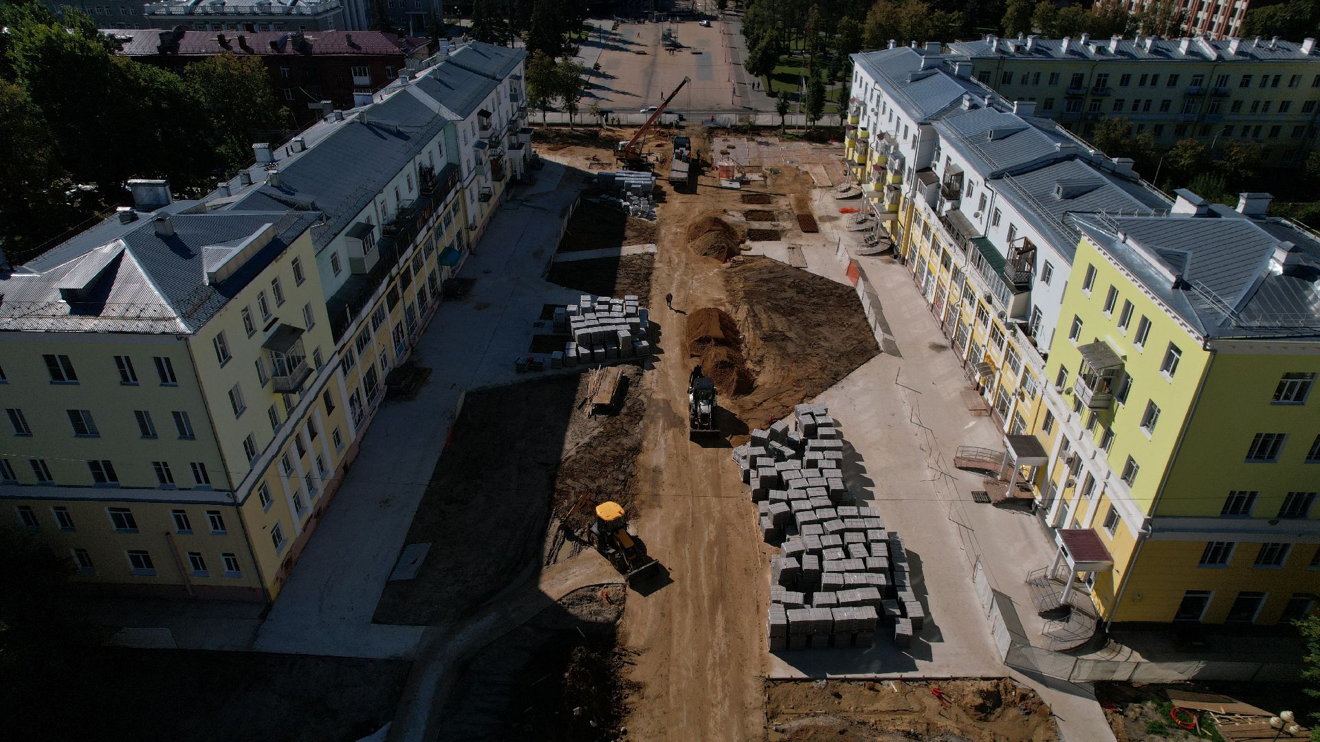 видео с коптера, проспект победы ступино,