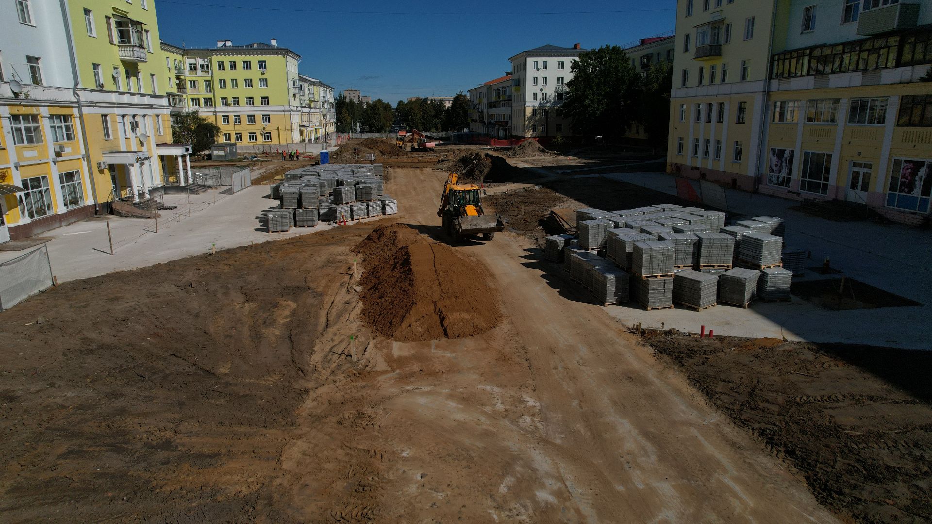 видео с коптера, проспект победы ступино,