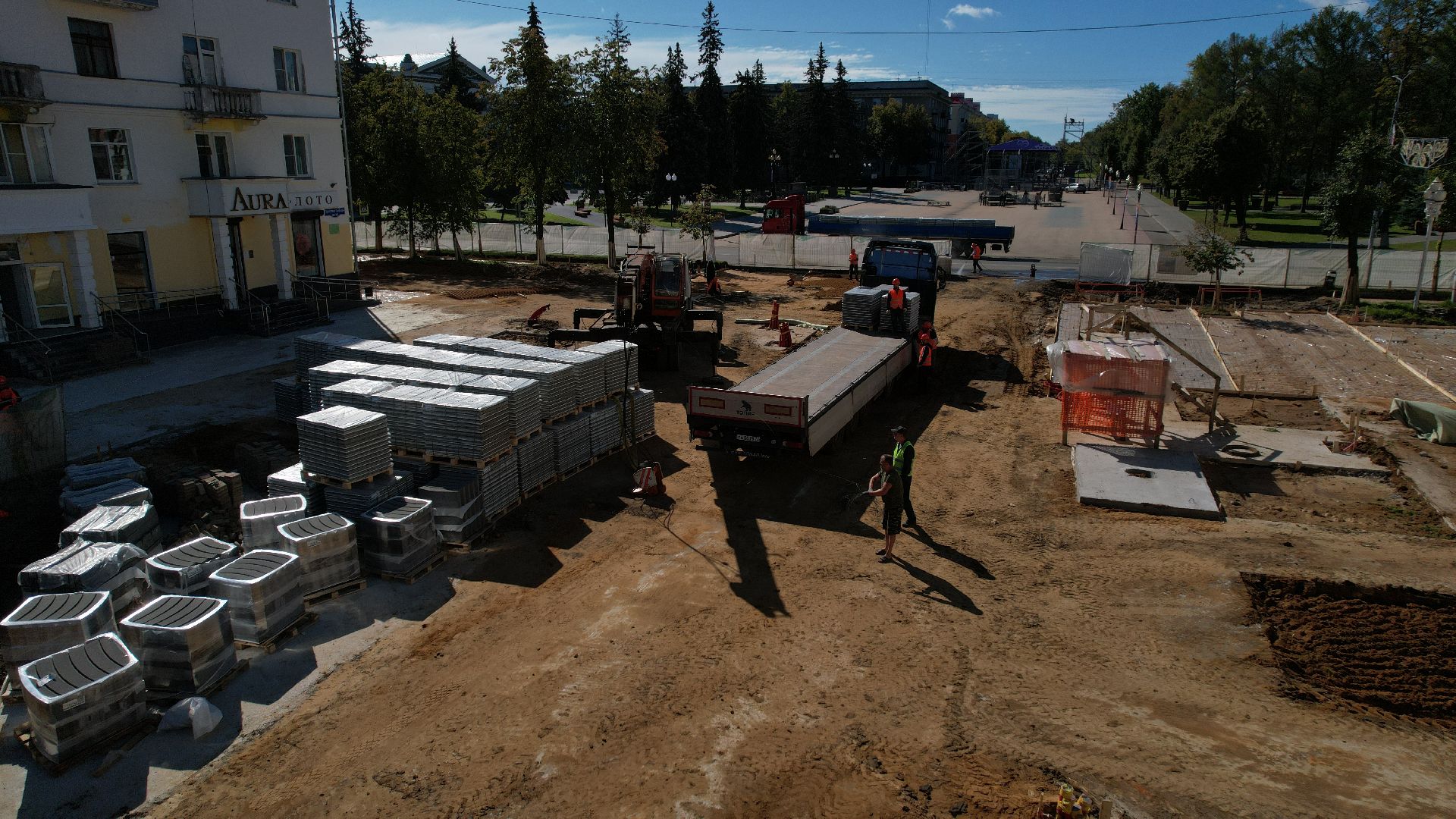 видео с коптера, проспект победы ступино,