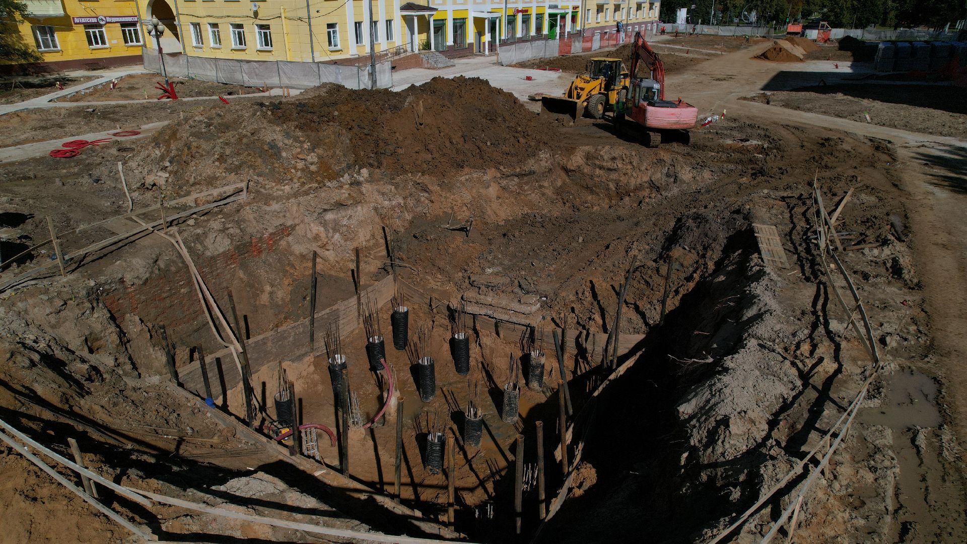 видео с коптера, проспект победы ступино,