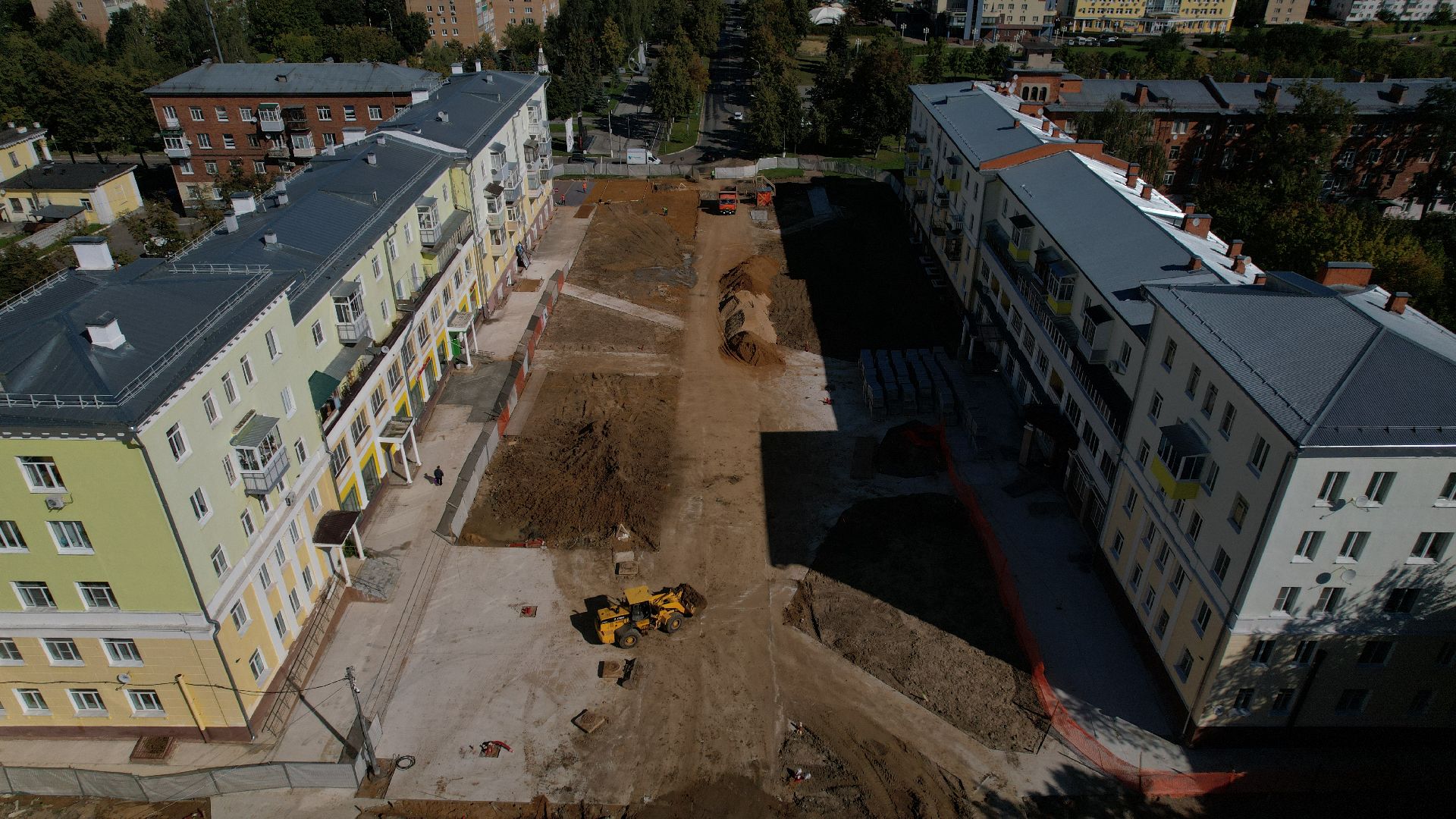 видео с коптера, проспект победы ступино,