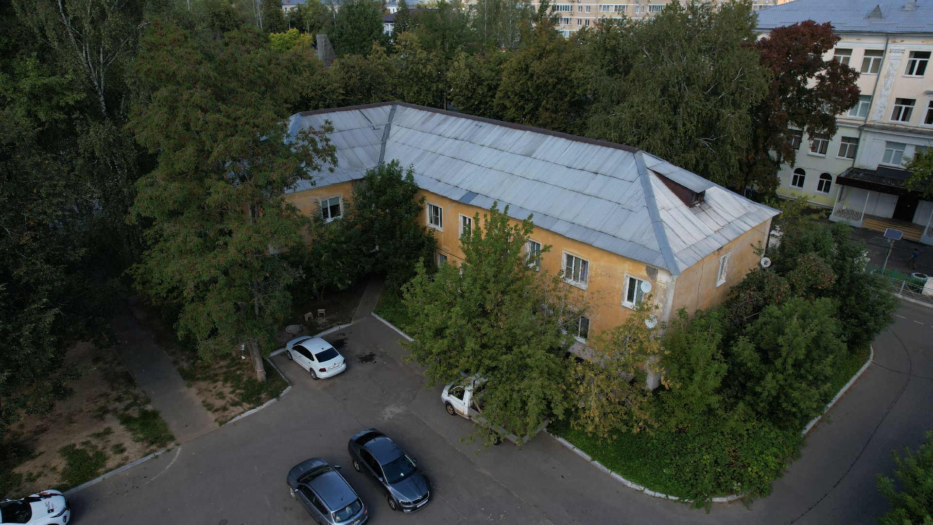 видео с коптера, расселение бараков ступино,