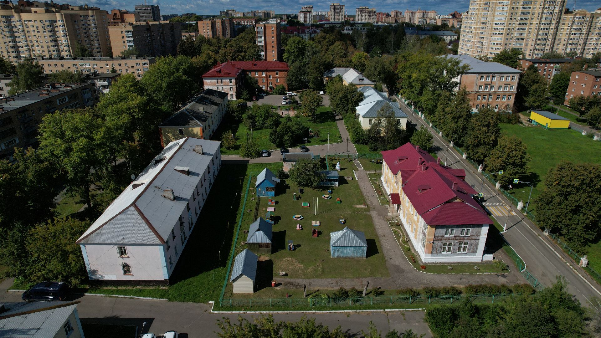 видео с коптера, расселение бараков ступино,