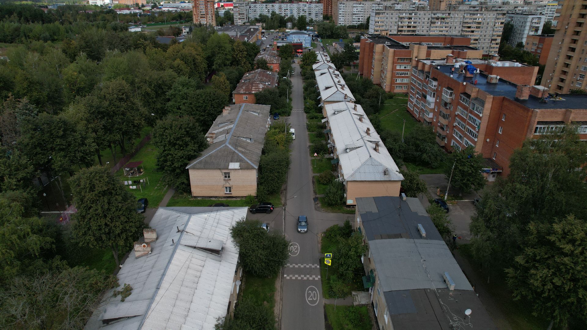 видео с коптера, расселение бараков ступино,